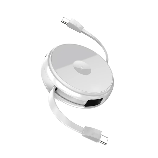 2-in-1 Retractable Cable with Watch Wireless Charger
