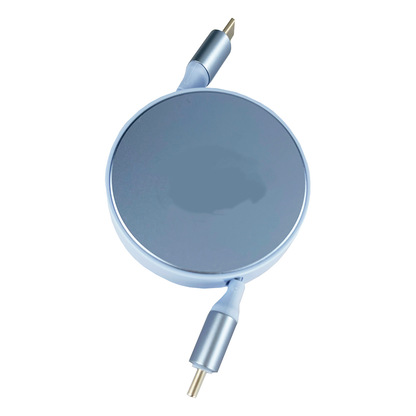 240W Dual USB-C Retractable Fast Charging Data Cable