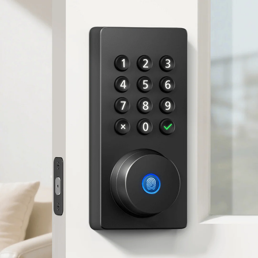 Built-in Wi-Fi Fingerprint Keypad Smart Deadbolt Lock