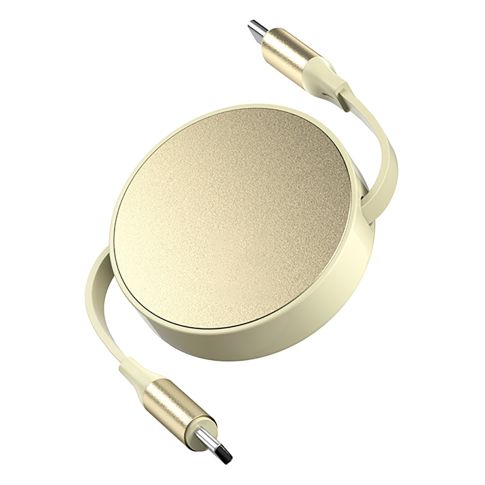 240W Dual USB-C Retractable Fast Charging Data Cable