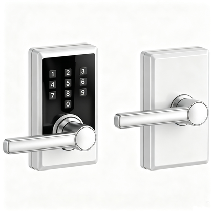 Electronic Keypad Smart Entry Door Lever Lock Set