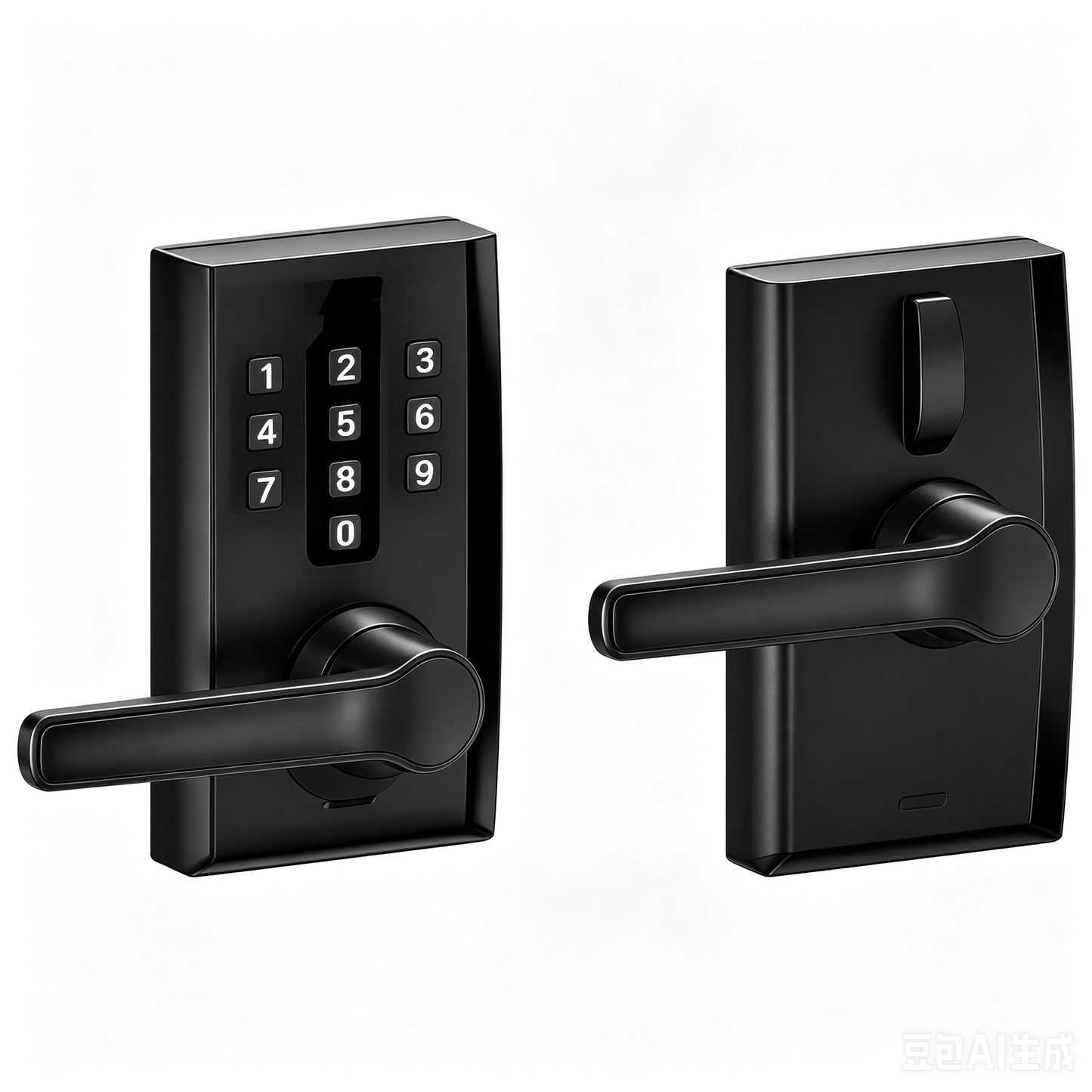 Electronic Keypad Smart Entry Door Lever Lock Set