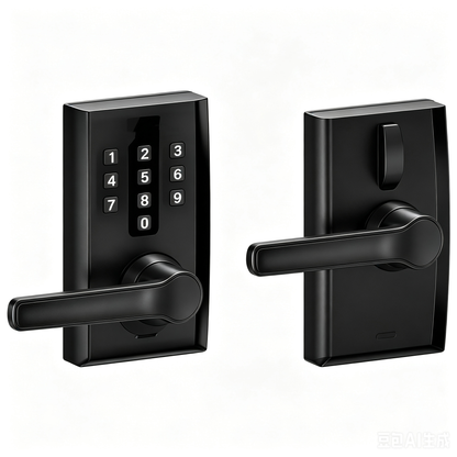 Electronic Keypad Smart Entry Door Lever Lock Set