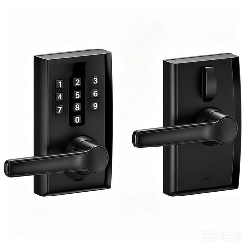 Electronic Keypad Smart Entry Door Lever Lock Set