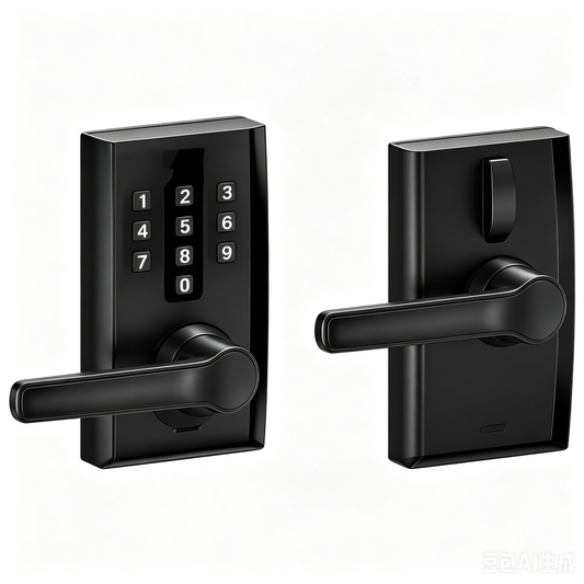 Electronic Keypad Smart Entry Door Lever Lock Set